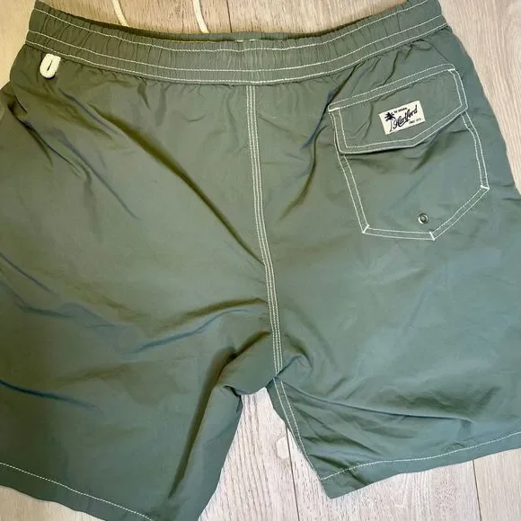 Hartford men's classic swim trunks‎ green bathing suit size medium